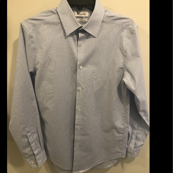 Men’s Calvin Klein Slim Fit Dress Shirt - Picture 1 of 7